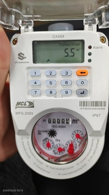 선불 물계 LoRa Wan STS 표준 B급 정확성 플라스틱 몸체 IP67 탄자니아용 방수